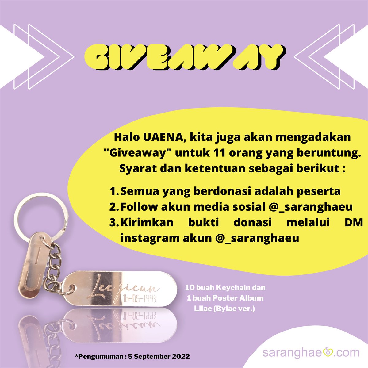daapp07's tweet photo. ‼️GIVEAWAY‼️
Form untuk ikut berpartisipasi :
https://t.co/DjFfD0wpDL
Daftar rekap donasi :
https://t.co/MH7AWBelBL
#IU #아이유 #UAENA #JAKAENA
#iuanniversary #iu14thanniversary #uaenaindonesia #donationproject #literasi #salamliterasi https://t.co/2ZqmadZ5Dd