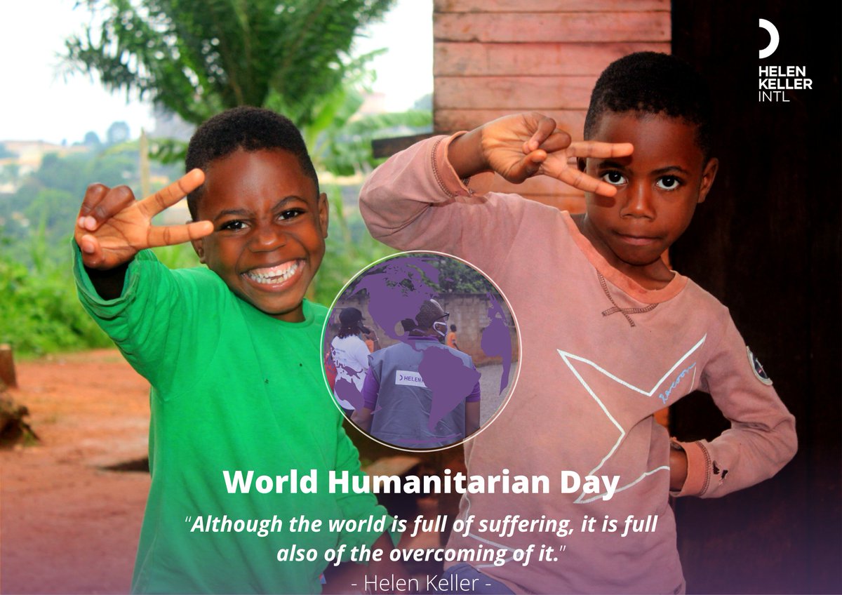 ismaelteta's tweet image. #WorldhumanitarianDay2022
@HelenKellerIntl #Cameroon 🇨🇲 joins the world to celebrate the people helping people.
#ItTakesAVillage to contribute to save the lives and sight of vulnerable people. 

#ContinuingHerWork