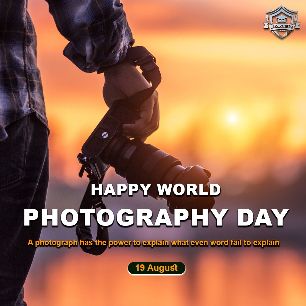 JaashAcademy's tweet photo. Happy World Photography Day
"A Photograph Has The Power To Explain What Even Word Fail To Explain"
.
.
.
#jaash #jaashacademy #course #photographyday #photoshoot #photographers #photographylover #photographyislife #photographyeveryday #photographysouls #photography https://t.co/wg2TehCht1