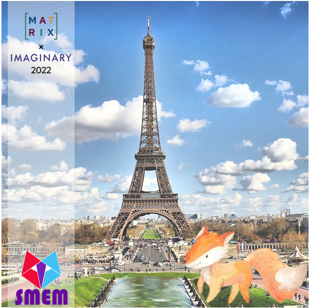 fermat_science's tweet photo. 🦊 Emy la renarde se rend à Paris !
🗼 La conf conjointe MATRIX × IMAGINARY (https://t.co/kFUUGOqhUt) se tiendra dans la capitale française fin août. Emy va faire ses débuts avec ses amis sur la grande scène car le projet #SMEM sera représenté ! 
#EmyTheFox  #Maths #Matrix2022 https://t.co/jrfSrlO7vT