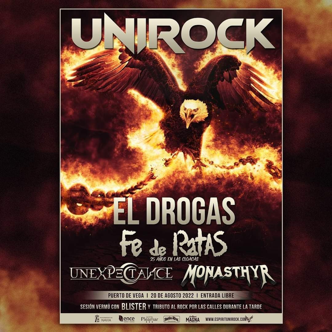 Monasthyr's tweet image. 🔥UNIROCK🔥
Mañana es el día! Tenemos muchas ganas de estar compartiendo este día con vosotros y con nuestros compañeros de #Blister, #Unexpectance, #FeDeRatas y @ElDrogasOficial!Tenéis toda la información bien detallada en la página de @AUnirock!
#Festival #Unirock #PuertoDeVega