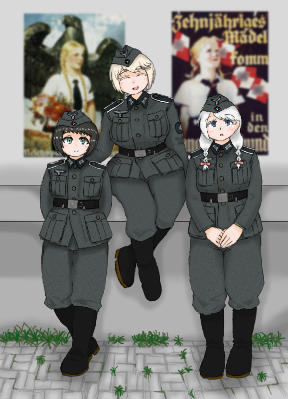「#繋がらなくてもいいから俺のミリ絵を見てくれドイツ兵版。 」|矢舷陸宏＠Skeb募集のイラスト