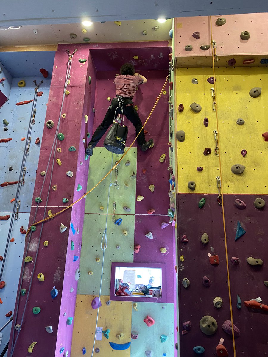 PHS_OutdoorEd's tweet photo. Today we have Climbing Wall volunteer Ian, working with us to set some new routes for climbing club starting next week!
Weβre excited! We hope our climbers are too.
#weAREphs #outdoored #climbing #club #climbclub https://t.co/B2EUHKAxdn