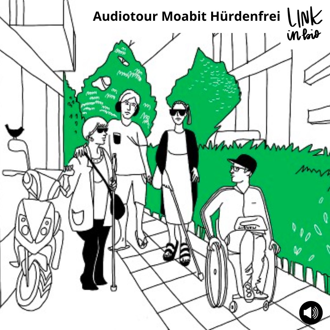 Projekt  | Moabit Hürdefrei

Diese Audio Tour entstand nach dem Projekt “Moabit Hürdenfrei”, in welchem wir (be able e.V.) mit #Nachbarn aus #Moabit zu Themen wie #Inklusion und #Barrierefreiheit in der Stadt in einen Dialog gegangen sind. 
Hier anhören:
bit.ly/3zZgRtZ