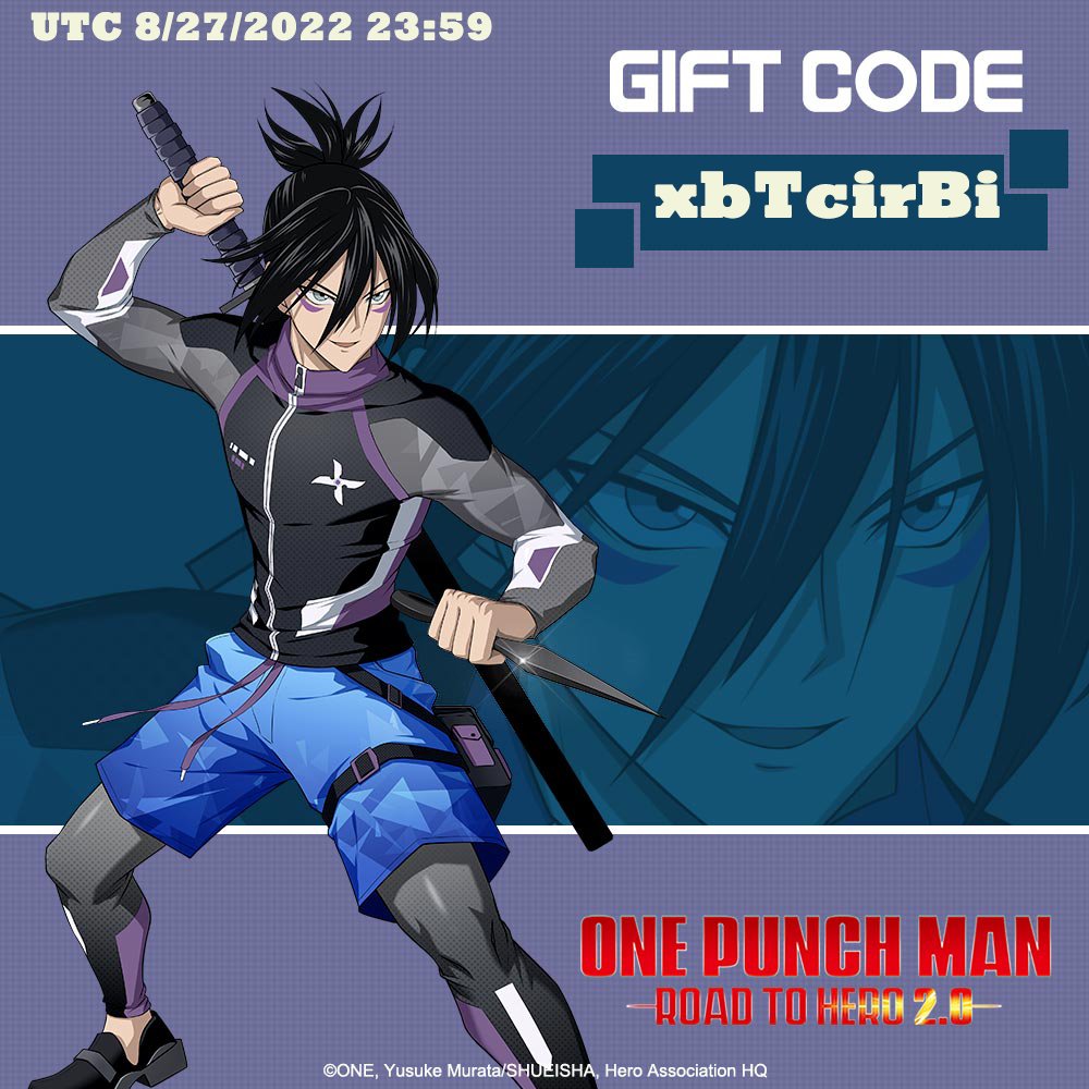 ☆Redeem Code Big - One-Punch Man: Road to Hero 2.0