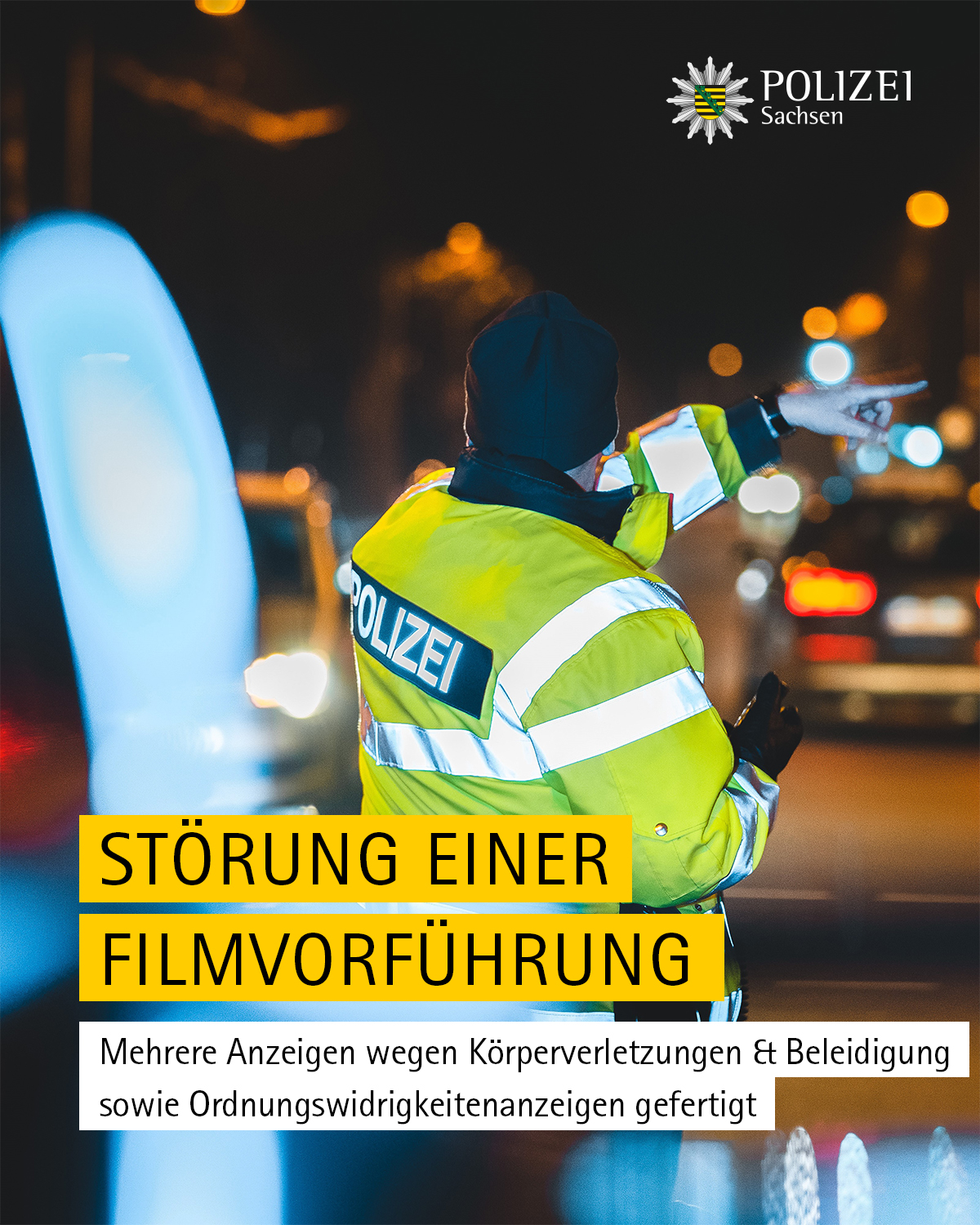 Polizei Sachsen on Twitter "Bei der Vorführung eines Films, der im