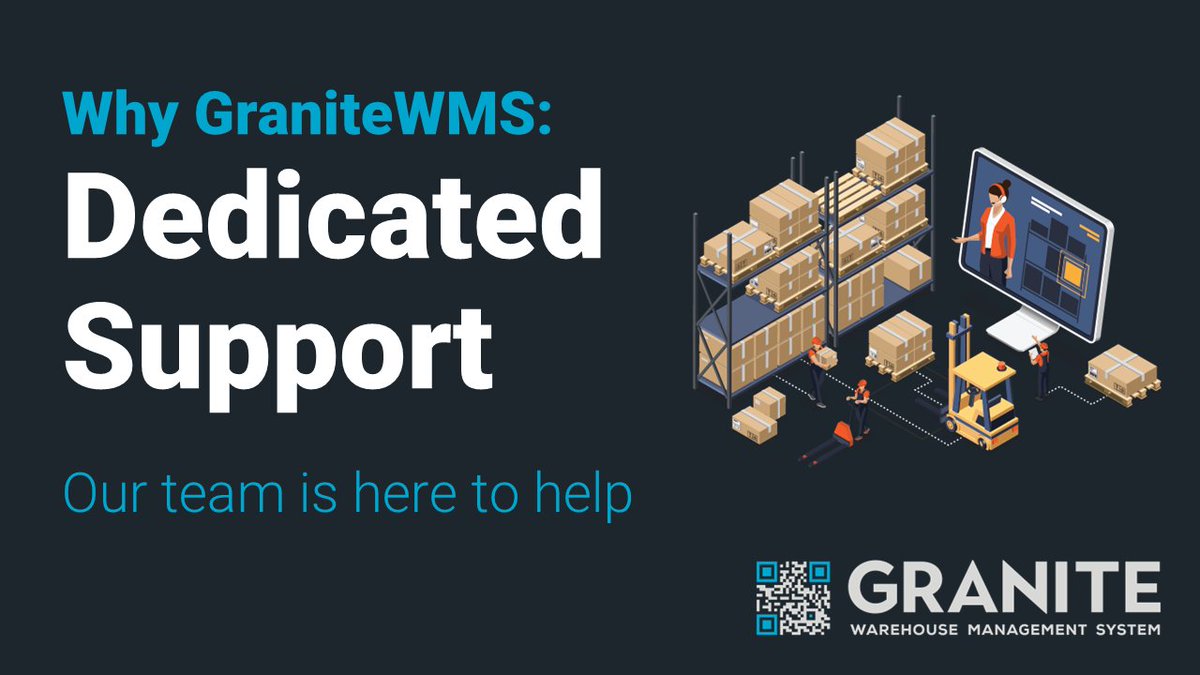 Granitewms's tweet photo. The GraniteWMS system comes with dedicated first line support. Our team will be there to assist you during the go-live and provide expert ongoing support to ensure that the system is always working optimally.

Find out more: https://t.co/Z0NNAfnxGk https://t.co/98FVRS76kW