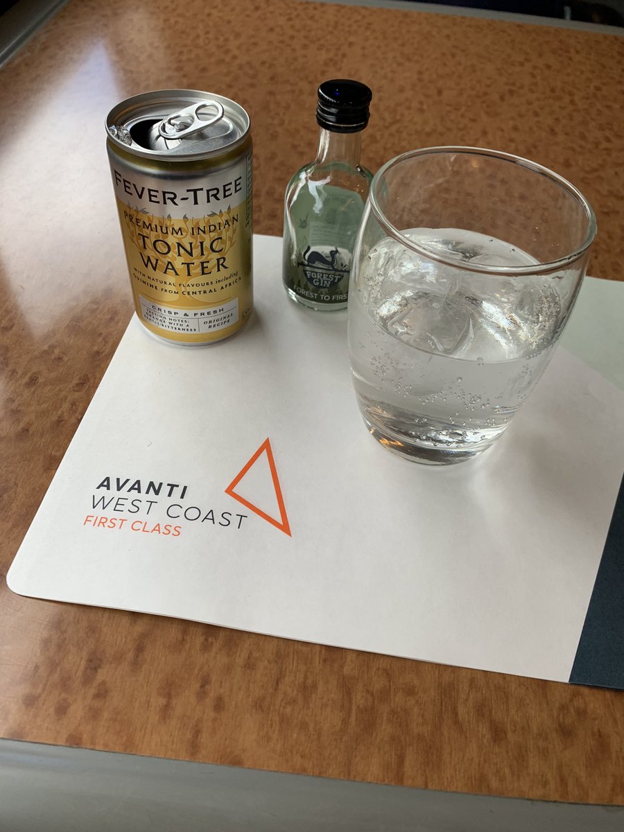 Starting the weekend early.  Happy Friday.  #theatre #arts #liveevents #fridayafternoon #friday #firstclass #train #avanti #london can’t think of anymore hashtags just yet.