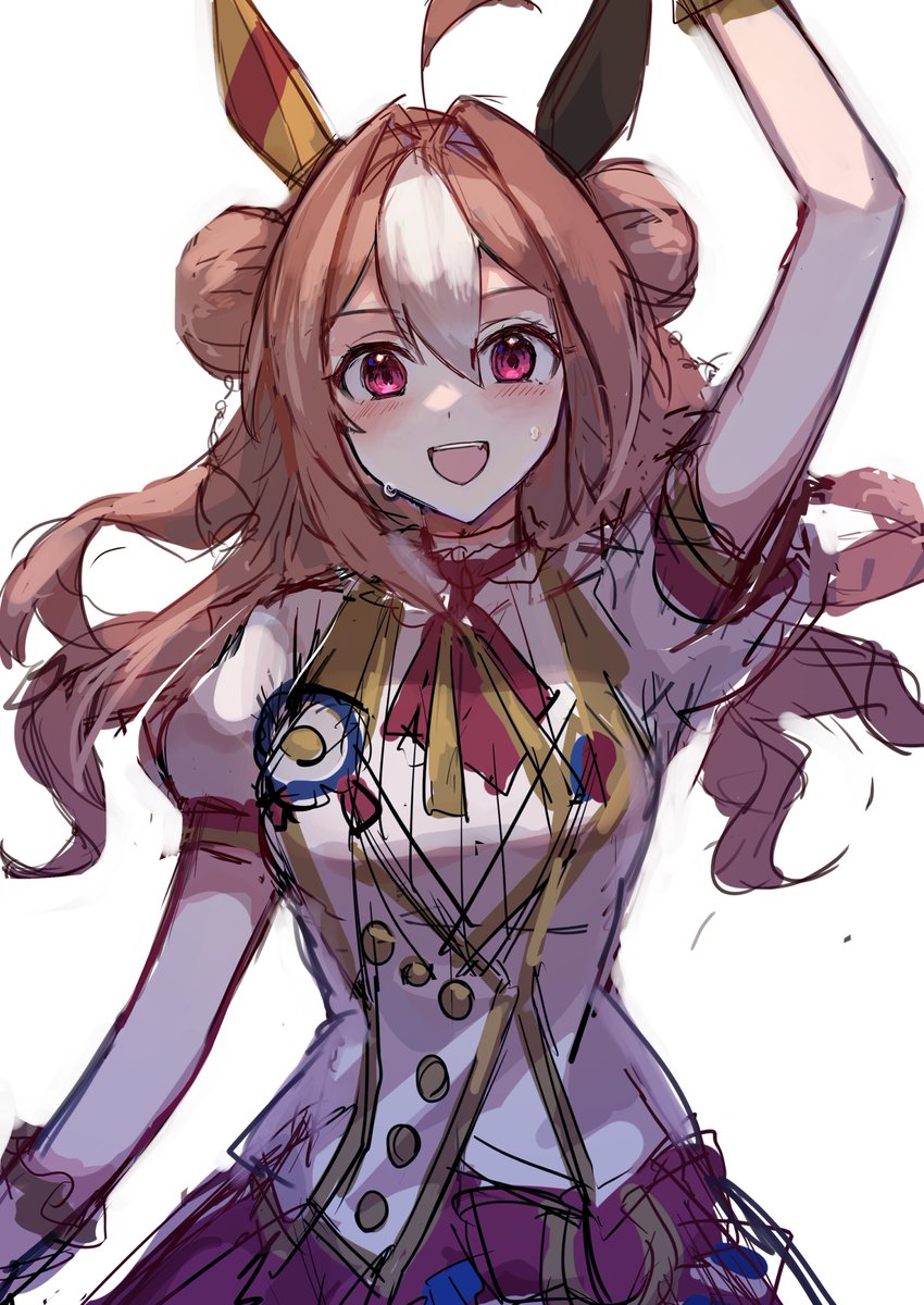 「ちょっと前に描いてたけど完成しなかったラフのコパノリッキーでもあげておきますね 」|ゲロカス🌕のイラスト