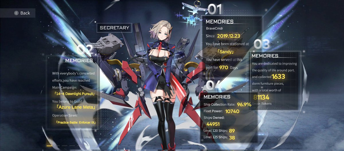 Man, I'm closing in on 3 years of playing Azur Lane. This game has been the 1 mobile game I've played consistently for more than a year. Sure I've gotten burnt out, but I just logged in, did my dailies, kept up with research, and when I was ready, I went full throttle again.
