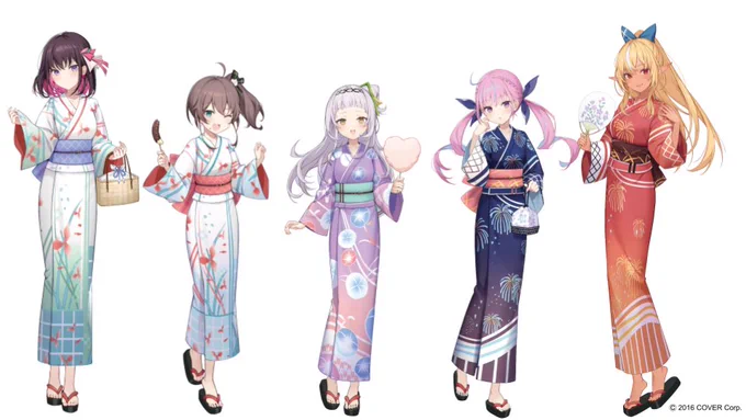 『ホロライブ・サマー2022』の「ホロライブ縁日 in 新宿」で使用される描き下ろしを担当しましたよろしくお願いしますー!  