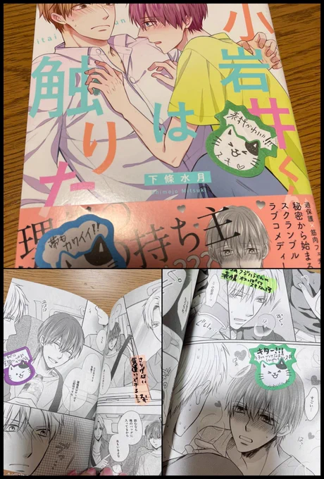 お友達のあまいろさん(@amairo_dcfs )から「小岩井くんは触りたい」の付箋本送っていただいてしまった…!!!😭✨✨
嬉しい…!!!
己の拙い本を読み返す恥ずかしさに身悶えながら大事にいただきました…っ

めちゃくちゃ付箋貼ってあって本分厚くなってた…!!!
有難う…有難う……😭🙏✨✨ 