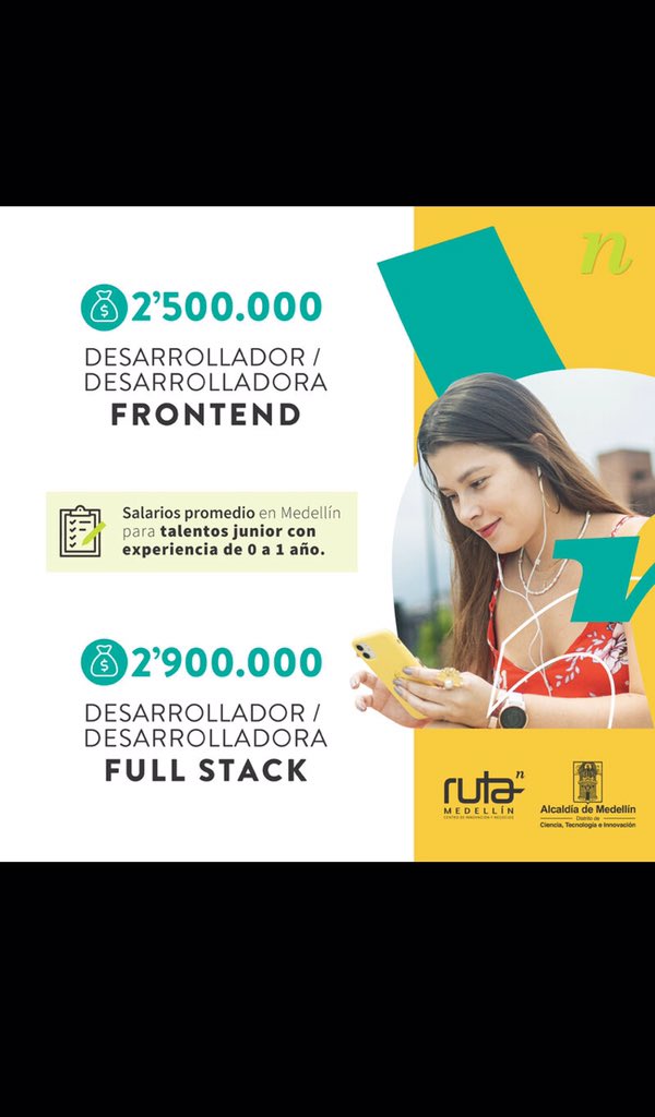 landreapaez's tweet photo. Ofertas laborales 👩🏻‍💻 @Ruta_N  @CeibaSoftware  @KonectaColombia  @TestingChoucair  #Tradebook #SanaCommerce @sophossolutions @Green_CSS #GuaneEnterprises  #DifferentIT https://t.co/46NX7gjB8C