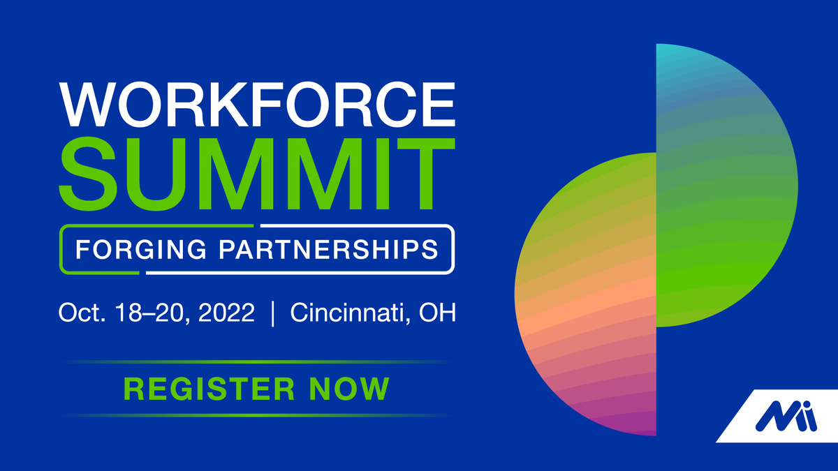 TheMfgInstitute's tweet photo. At the MI's inaugural Workforce Summit this October, attendees will gain a better understanding of:
👉 Workforce challenges of today
👉 Solutions for tomorrow 
👉 Industry best practices
Register now to become part of the conversation:https://t.co/TXoQyyl77p #MFGWorkforce22 https://t.co/hcWyqkqvMz