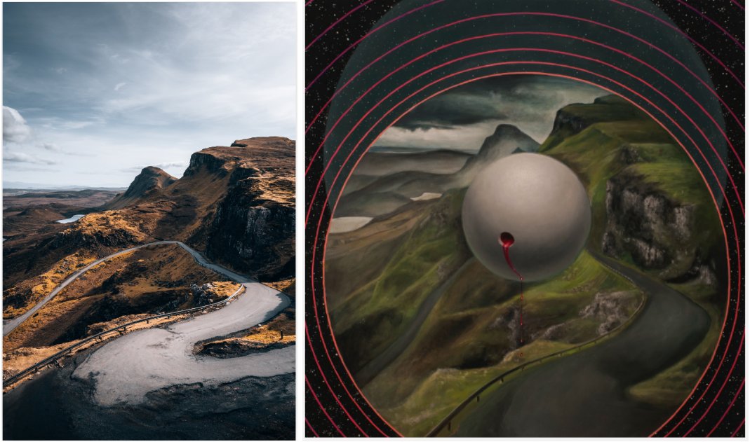 L: <a href="/sean_cgn/">Sergio Antoni</a> 'Isle of Skye'
R: <a href="/VictorFota/">Victor Fota</a> 'Certain Kind of Solitude II'

The real and the dream ♥