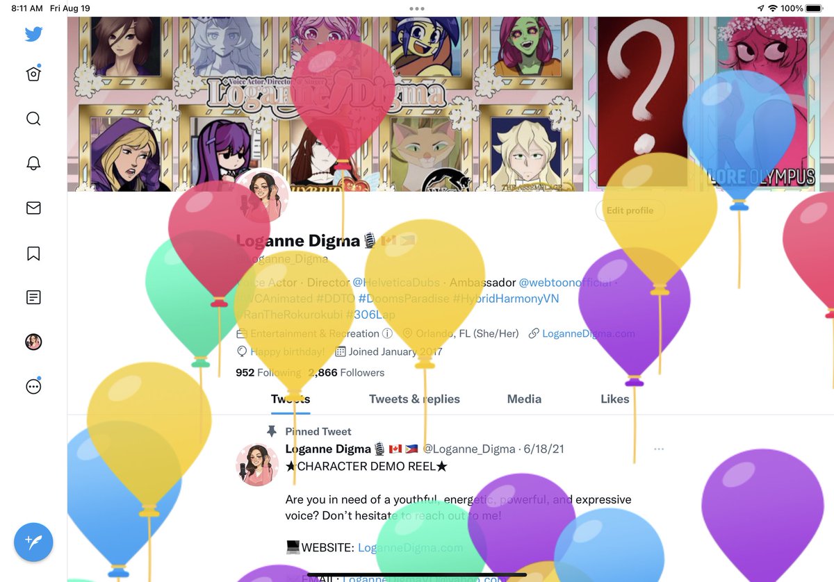 Loganne_Digma's tweet photo. OH HERE WE GO!! Turning 19 on August 19th ✨

Turning 18 was honestly one of the best years of my life as it was filled with wonderful opportunities, growing closer with friends, and working with amazing people!

Another year around the sun and I can’t wait to see what 19 brings! https://t.co/V2UlJO6iGF