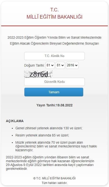 📢 2022-2023 eğitim öğretim yılından itibaren bilim ve sanat merkezlerimizde (BİLSEM) eğitim alacak öğrencilerin yetenek alanlarına göre değerlendirmeleri tamamlanmış olup sonuçlar açıklanmıştır.💻

🌐Sonuç linki...👇🏻
orgm.meb.gov.tr/www/2022-2023-…
<a href="/alidogrru/">Ali DOĞRU</a>