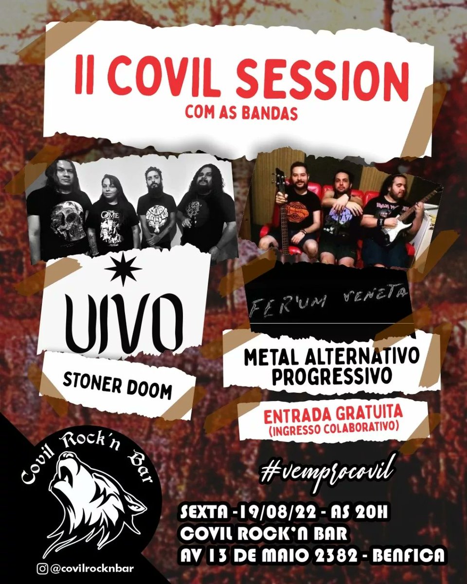 FerumVeneta's tweet photo. Hoje é dia de Rock, Bebê! 🤘
vamos estar fazendo um som lá no Covil. Ingresso colaborativo. Ou seja, entrada a gratuita, vc decide o valor que quer contribuir

.

.

#FerumVeneta #ferum #metal #Banda #musica #guitarra #Metal #Rock #autoral #sextou #Fortalcity #dicadesexta https://t.co/vFopjVAtFY