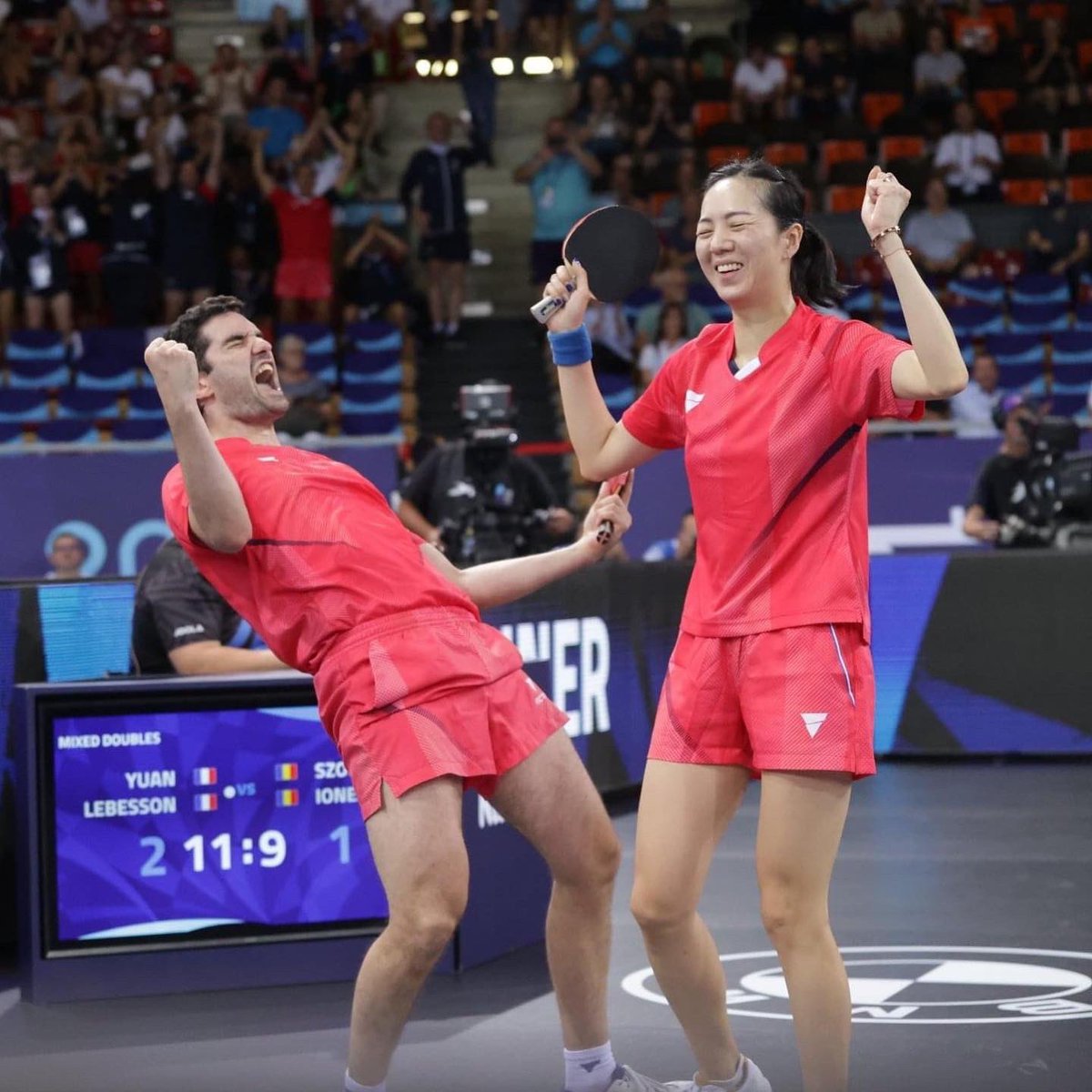 WTTGlobal's tweet photo. Congratulations to the winners of these categories at #Munich2022 ๐๐ฉ๐ช
Women's Doubles - #SofiaPolcanova ๐ฆ๐น / #BernadetteSzocs ๐ท๐ด
Men's Doubles - #MattiasFalck / #KristianKarlsson ๐ธ๐ช
Mixed Doubles - #EmmanuelLebesson / #YuanJiaNan ๐ซ๐ท
๐ท: European Table Tennis Union https://t.co/08uwbLw2q5