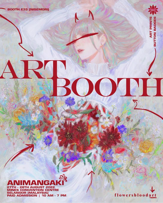 will be boothing with @nisemori_04 at #Animangaki 😊 