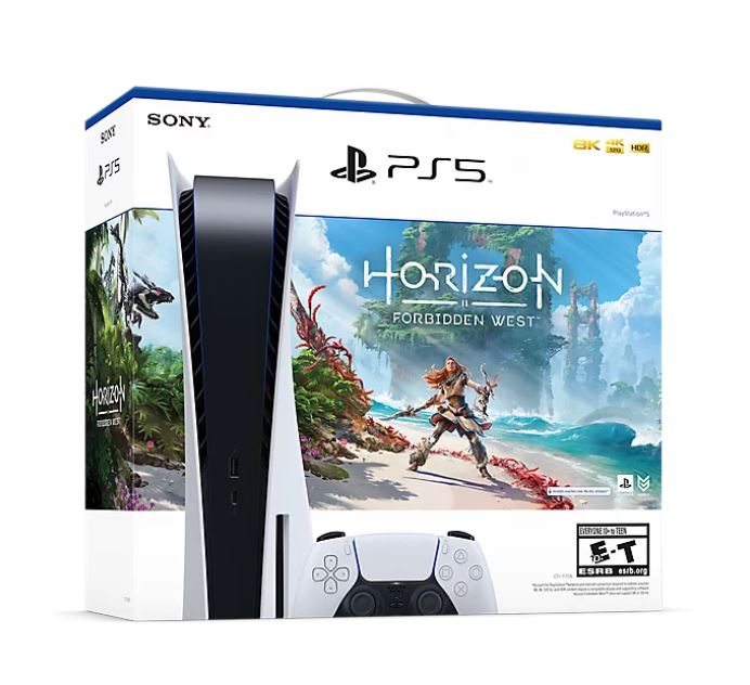 videogamedeals's tweet photo. PlayStation 5 Console – Horizon Forbidden West Bundle $549.99 via PlayStation Direct. https://t.co/13g1Ta0snS https://t.co/cU673haNG7