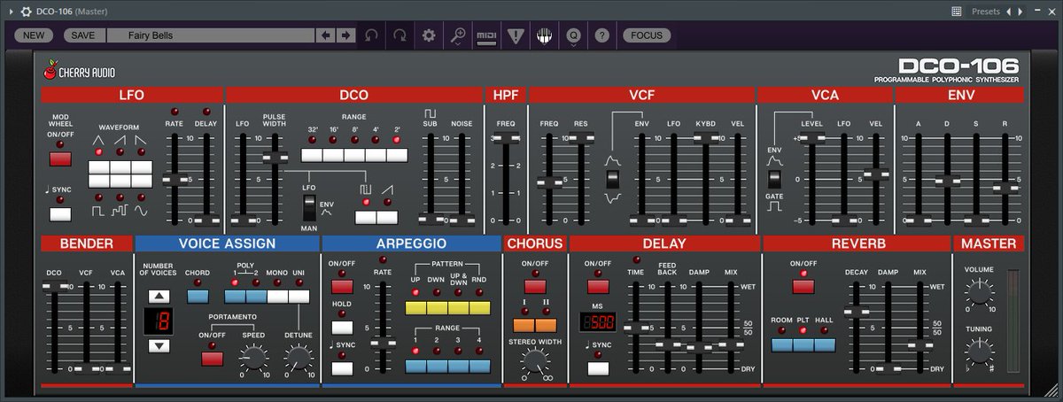 GreatArcadeIRL's tweet photo. Building up my #synth library. Just added the DCO-106 from @cherryaudiovst - Really great value for what it does. Presets sound beautiful too. https://t.co/wKht5ibwwR