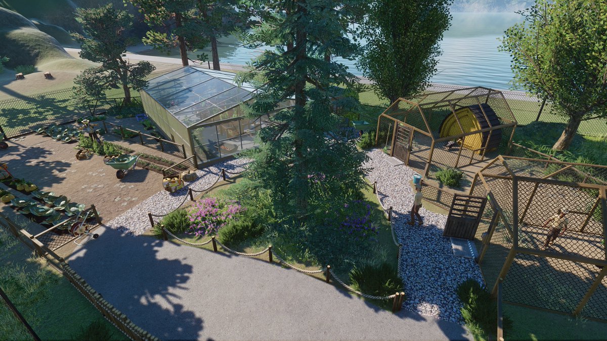 pacha_camac's tweet photo. Just a little garden, greenhouse and some chicken coops this week, as the heat is still melting my brain😅
https://t.co/1fw9kVxaLb
#planetzoo #planetzoogame #conservationpack https://t.co/lUUfZ76HXh