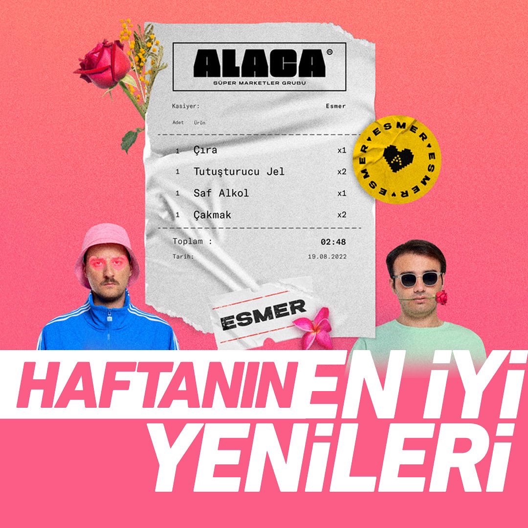 Of off nasıl bir dert bu, umarım geçmez🎶

Bu hafta aralarında Alaca’dan “Esmer”in de olduğu birbirinden hareketli yeni parça çıktı. Biz de en beğendiklerimizi “Haftanın En İyi Yenileri” çalma listemizde topladık. Profildeki linkten listemizi dinleyip en beğendiğini yazabilirsin.