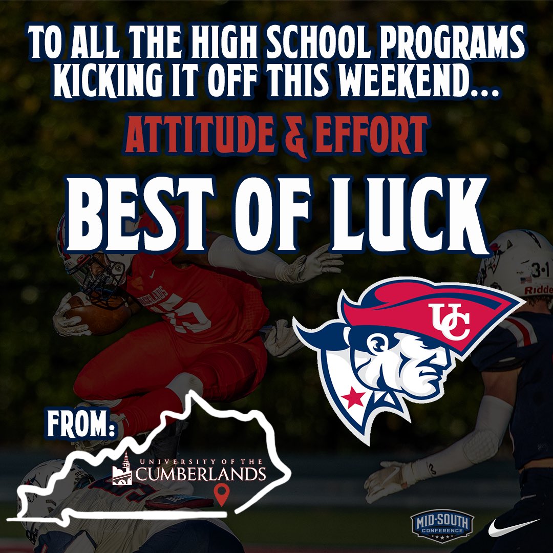 From everyone here in Williamsburg…

Best of luck to all the High School football programs kicking off this weekend‼️

𝗔𝗧𝗧𝗜𝗧𝗨𝗗𝗘 &amp; 𝗘𝗙𝗙𝗢𝗥𝗧

🔴⚪️🔵
#ALLIN #GoPats