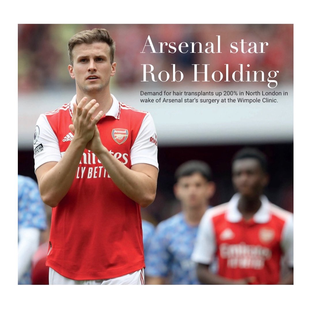 relentlessmag's tweet photo. Read about the transformational results at @wimpoleclinic and @arsenal football star Rob Holding in the latest issue of Relentless magazine! 

👉🏼 https://t.co/W6auchu99X 

📸 PA Media 

#arsenal #robholding #arsenallegend #wimpoleclinic #relentlessmagazine #englishfootball #hair https://t.co/VpMe33NnhY