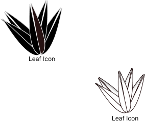 AngelinaAde3's tweet photo. Yesterday's challenge was to design an icon, I designed a logo I think. So I attempted an icon design for a leaf. Black or white? Can't choose. #DailyUI #leaf #greens #uxd #figmaicons #figma #design #icon https://t.co/ZEbac298lo