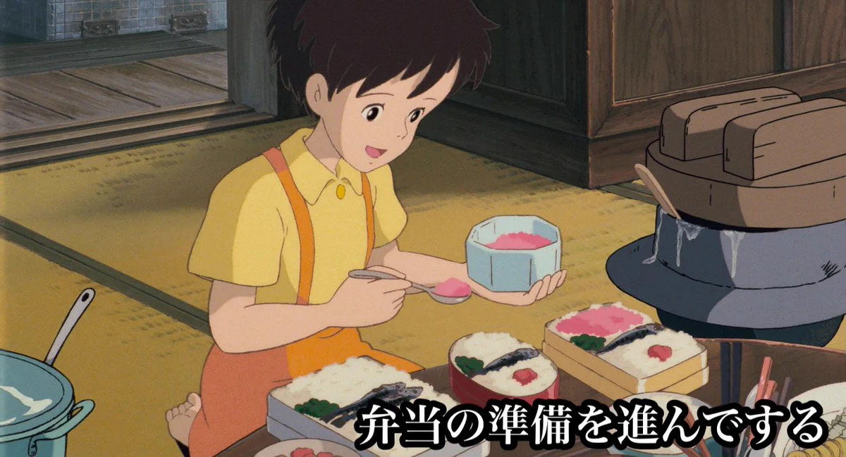 となりのトトロのサツキ。しっかりしすぎで、設定が変わった！？