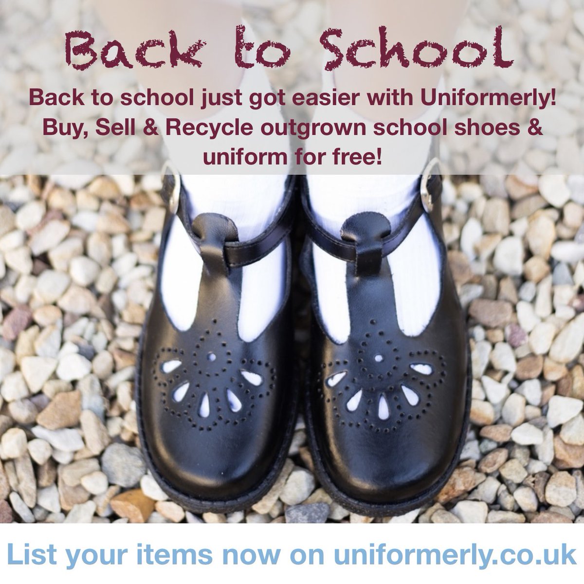 Did you know? You can sell school shoes on Uniformerly

Actually you can sell all sorts of school items - no fees or commission EVER

It’s literally money for old uniform 👕
#StraightToYourPocket - not ours!

Whilst you’re here, why don’t you buy the next size up? 

#schoolshoes