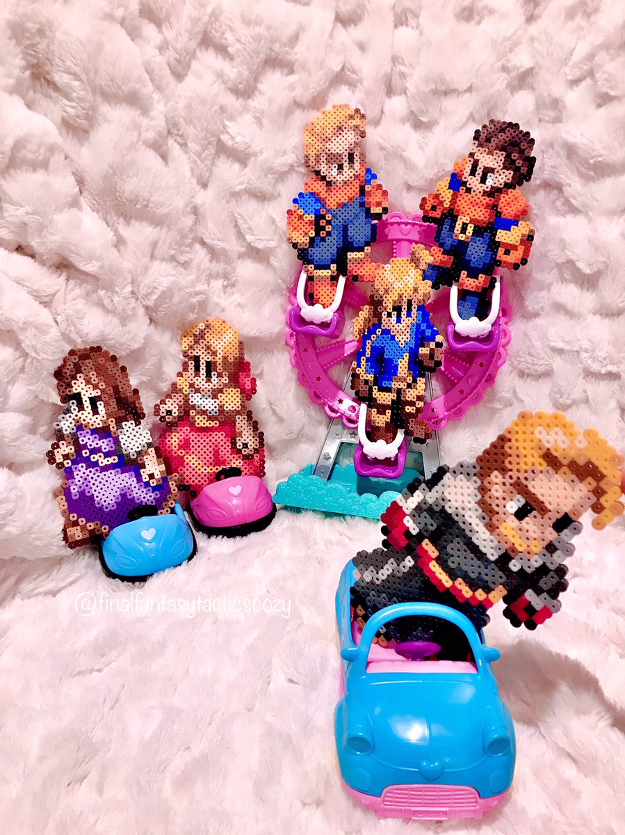 CozyFft's tweet photo. 💙💚Dycedarg dropping the kids off at the fair💚💙#fftactics #ramza #delita #algus #almabeoulve #tietra #dycedarg #fft https://t.co/TsqNPia0j1