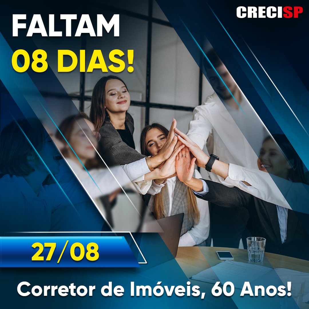 portalCRECISP's tweet photo. #diadocorretor #diadocorretordeimoveis
#orgullho #orgulhodaprofissao #corretordeimoveis60anos #diadocorretor60anos
#diadocorretor2022 https://t.co/Y81lIkiH7F