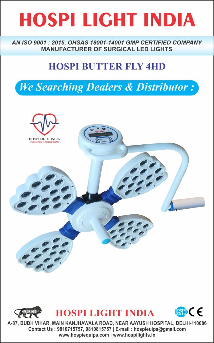 hospi_lights's tweet photo. The easy-to-use design and lightweight construction of surgical lights help clinicians safely manage the illumination in the operating room.

Contact us today and see your surgical site with a new light.

#surgicallights #medicallighting #examinationlights #operatingroom https://t.co/1tn8nx0ncC