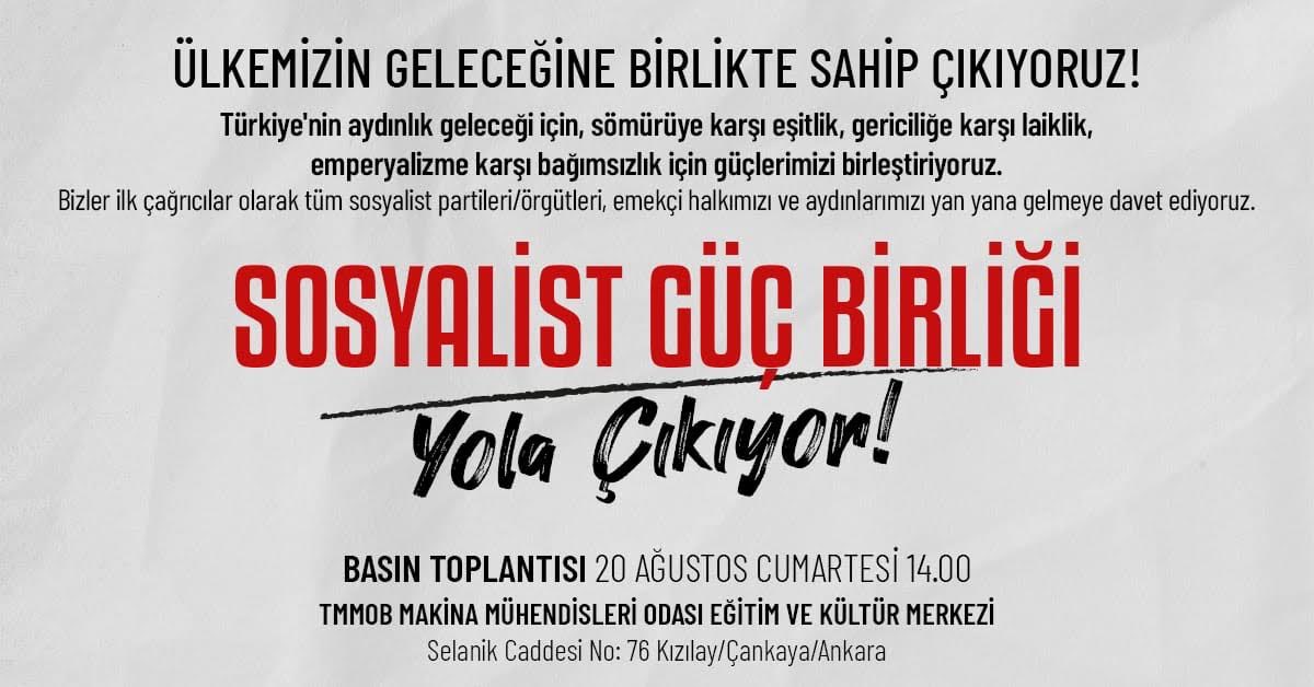 Toplumsal muhalefeti büyütmek için #sosyalistgüçbirliği yola çıkıyor.✊ #OmuzOmuza