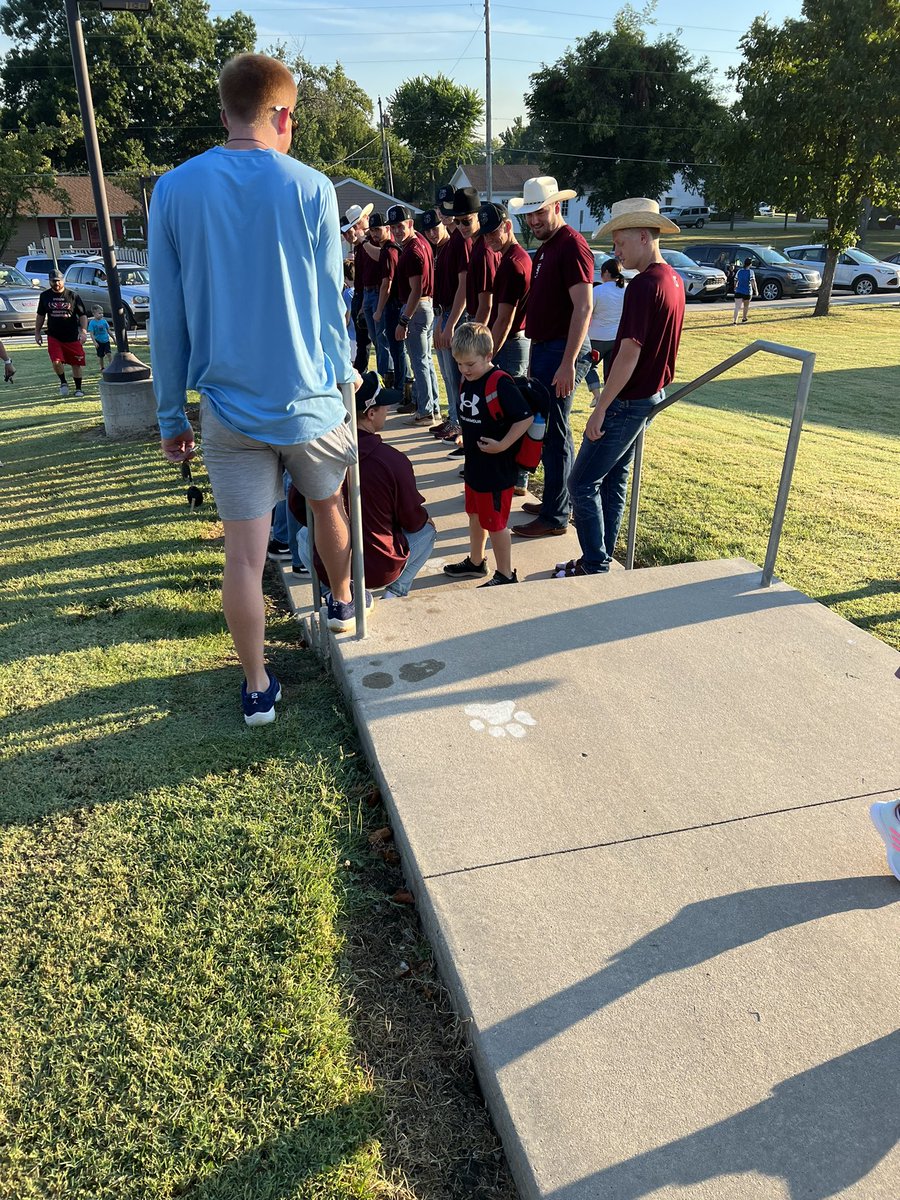 Welcoming the local K-2 students back to school is an annual tradition for our guys! Great experience getting them into the community from the onset of their arrival!!