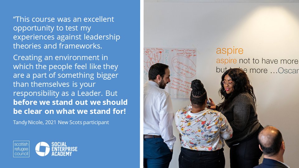 scotrefcouncil's tweet photo. We're holding Q&amp;A sessions about the New Scots Leadership programme with @SocEntAcademy on 23 &amp; 29 Aug.

This is a great chance to get more info about the programme and put your questions to last year's alumni.

Register ⬇️

https://t.co/bRVTfizMQm https://t.co/MxH6QOe1ww