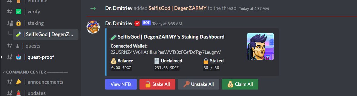 YHWH Baby (@selfisgod4real) on Twitter photo <a href="/Ace0fTrades/">Ace Of Trades</a> First non-custodial staking, entirely within discord. Fire Utility. Blue-Chip Raffles. and you can see the community. LFG!!!!! <a href="/degenzgame/">DEGENZ GAME</a> <a href="/Ace0fTrades/">Ace Of Trades</a> First non-custodial staking, entirely within discord. Fire Utility. Blue-Chip Raffles. and you can see the community. LFG!!!!! <a href="/degenzgame/">DEGENZ GAME</a>