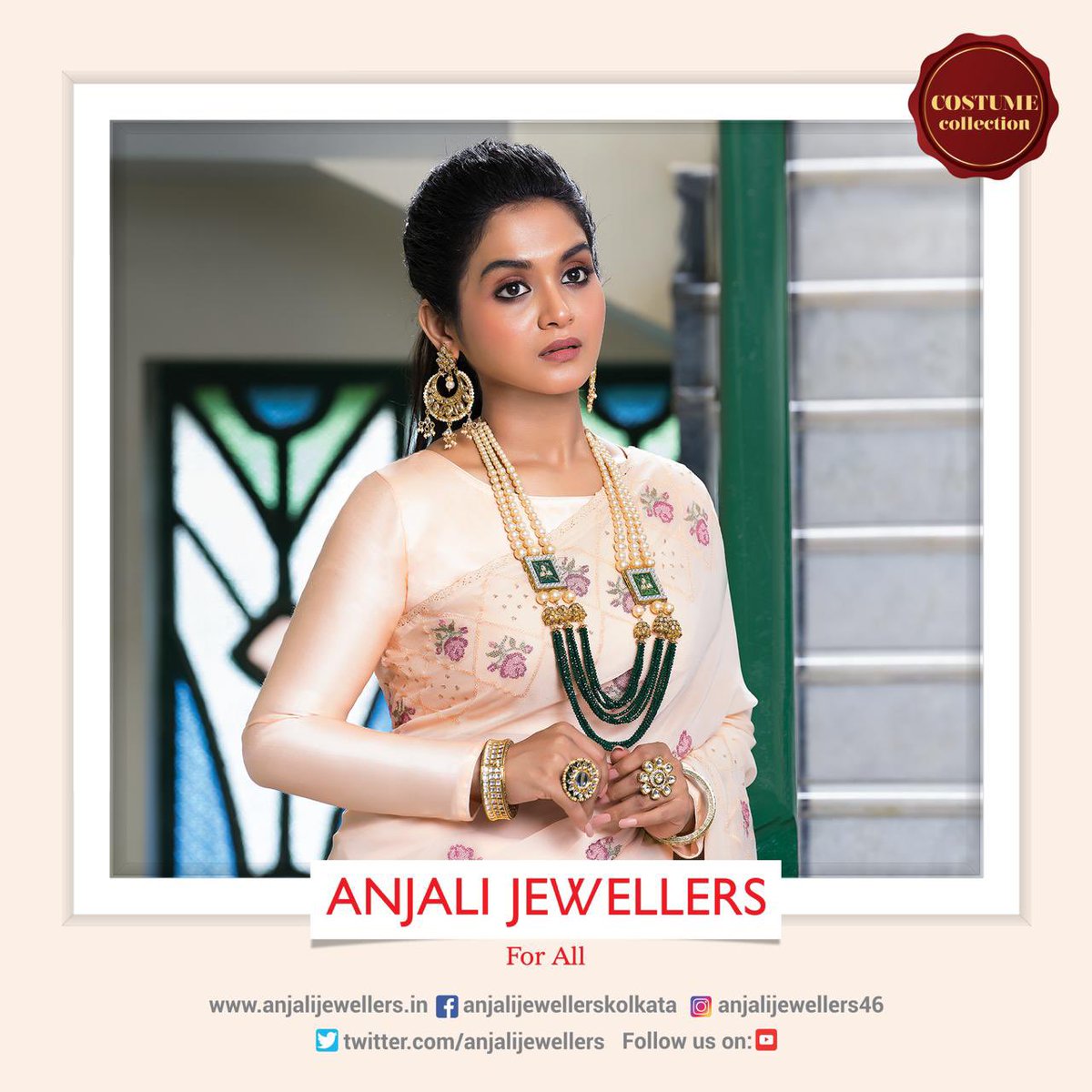 Anjali 22K Gold Necklace Set - R Narayan Jewellers | R Narayan Jewellers