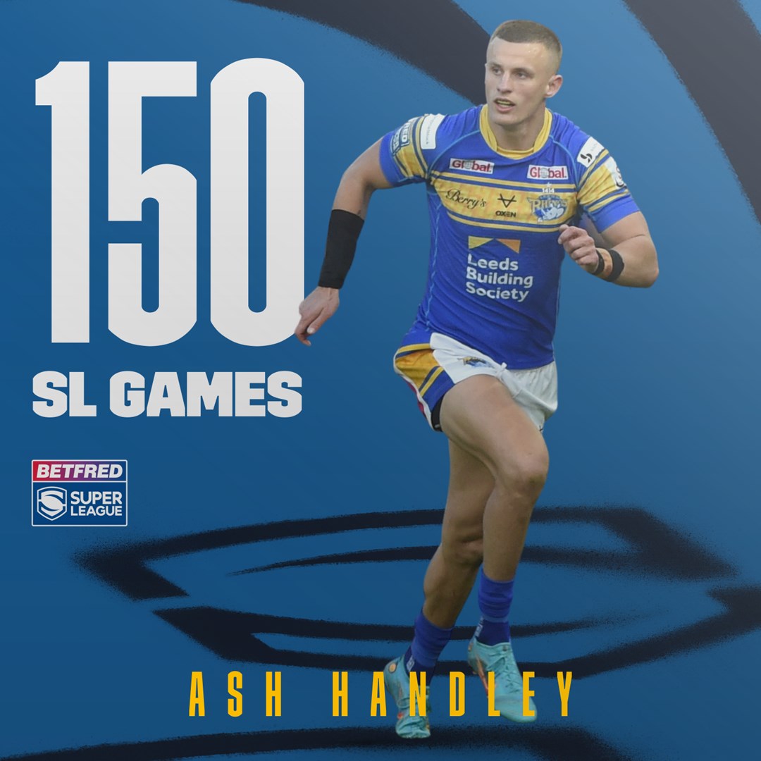 leedsrhinos's tweet photo. Big game coming up tonight for @Ahandley16 who is set to make his 150th @SuperLeague appearance! 🍾 https://t.co/EHGfRmBR3X