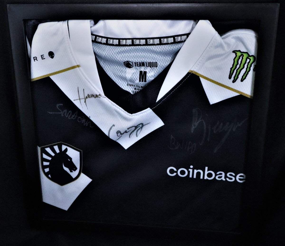 mxchibbs's tweet image. Excited to finally have my @LiquidHbox and @TeamLiquidLoL signed jerseys in some shadow boxes. Thank you again @TeamLiquid!