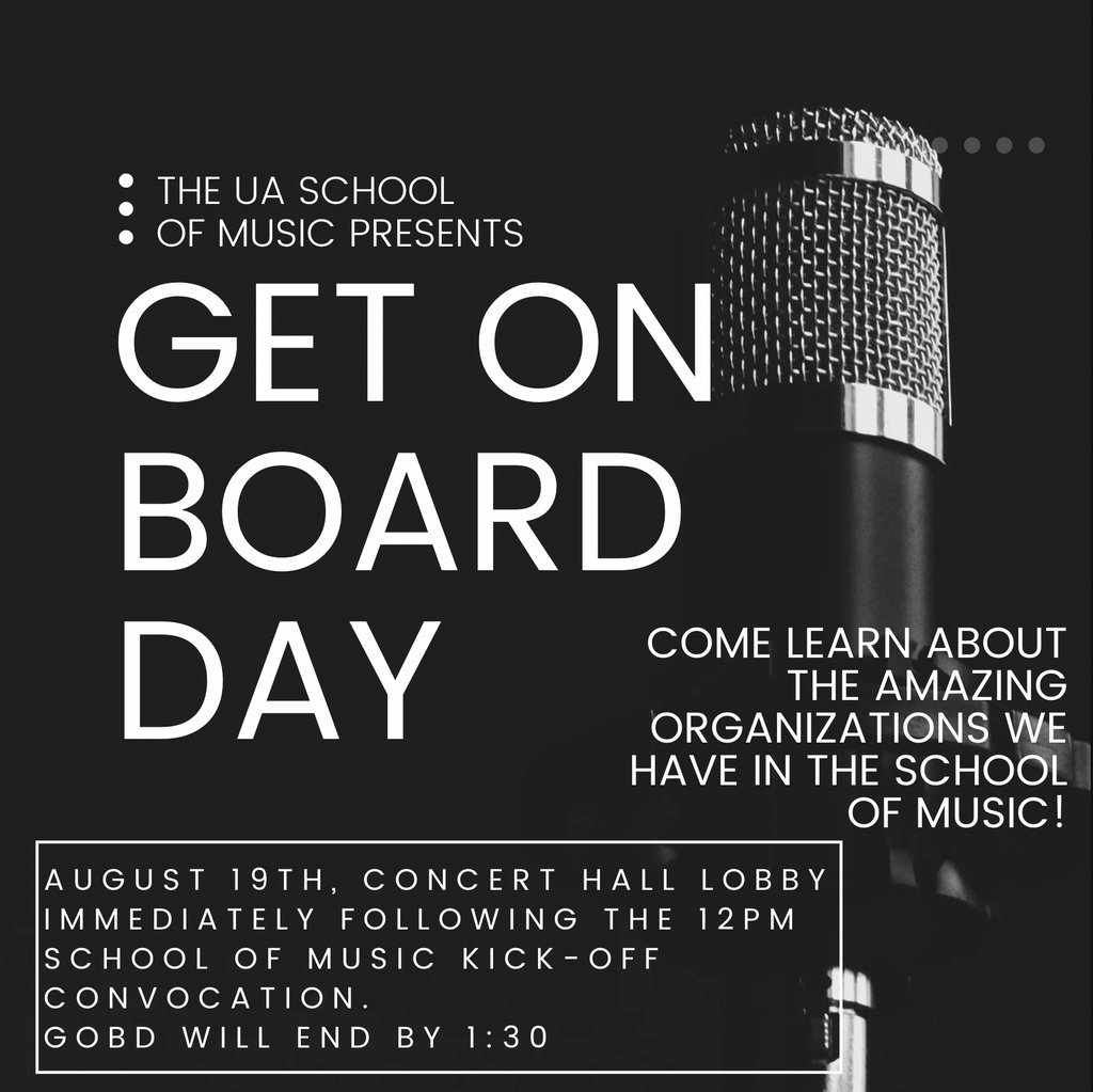 UASchoolofMusic's tweet photo. Today! https://t.co/e4eRVnzjJY