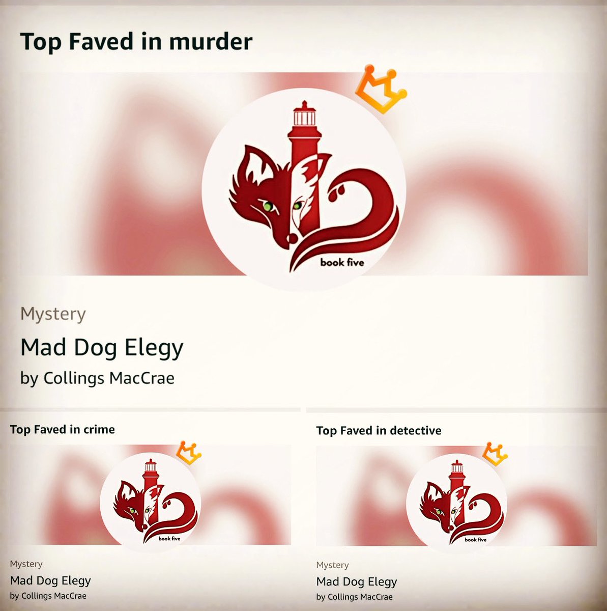 CollingsMaccrae's tweet photo. I’ve got to believe you’ve read #foxargallmysteries — everyone loves them! #kindlevellamystery #foxargall #comeread It’s 2022. The world reads serial fiction — it’s like a TV show. 
Mad Dog Elegy is #5 in the series — each has been a top favorite day one.

https://t.co/DNeRslqma9 https://t.co/2Zmw0TWQZA
