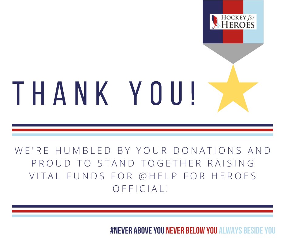 hockey_4_heroes's tweet photo. ⚔H4H HONOURS LIST⚔

🎖South Hockey League
🎖MBBO South Open League - £512
🎖#OpTom (in aid of Maggie's Centres and our #2, Tom S.) - £3,473[...]

"I would maintain that thanks are the highest form of thought; and that gratitude is happiness doubled by wonder." - G.K. Chesterton https://t.co/I2ArMSG9Fi