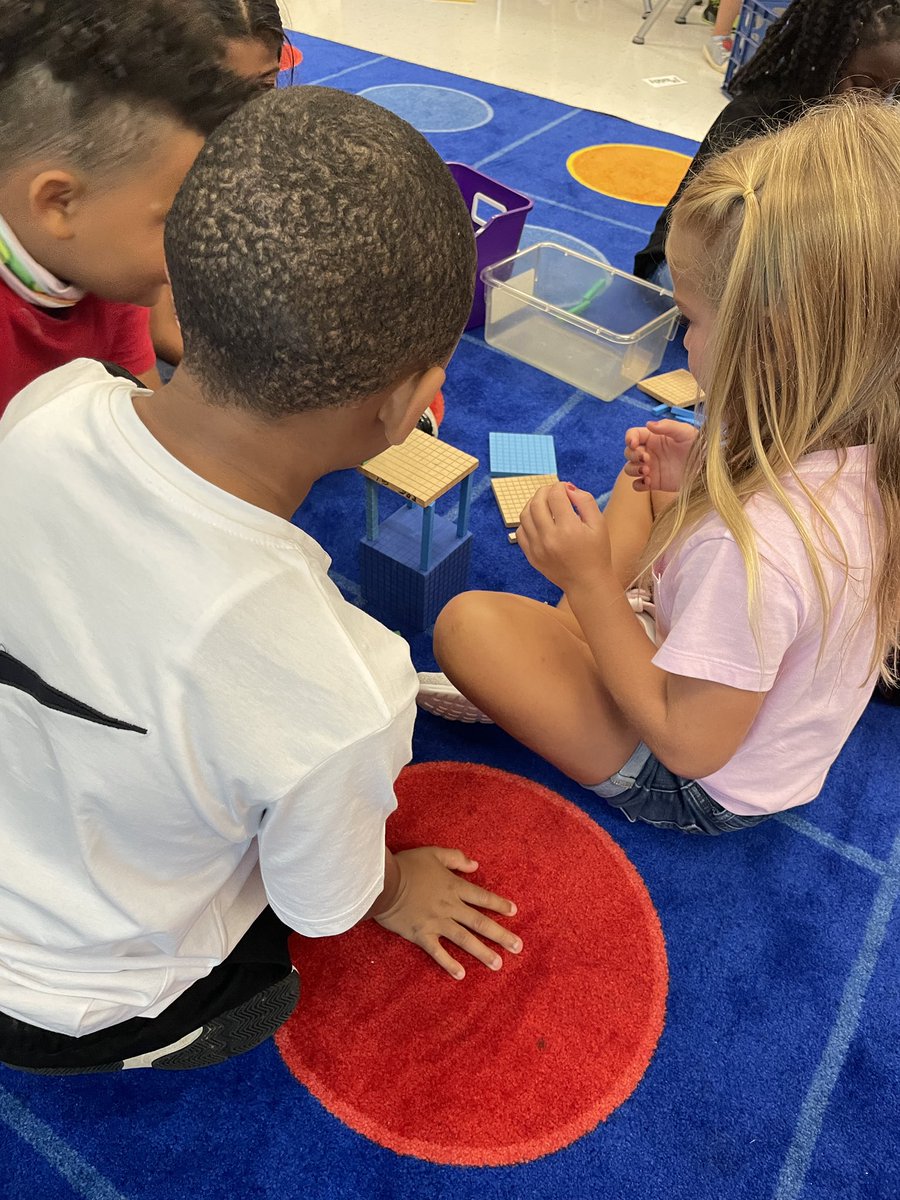 Diving right into Math Workshop this week as we establish our math mindset! Loved seeing my kids building with rods and flats and using team work! <a href="/LexingtonOne/">Lexington County School District One</a> <a href="/JanetRicard/">Janet Ricard</a> #empowerlearning #lex1back2school