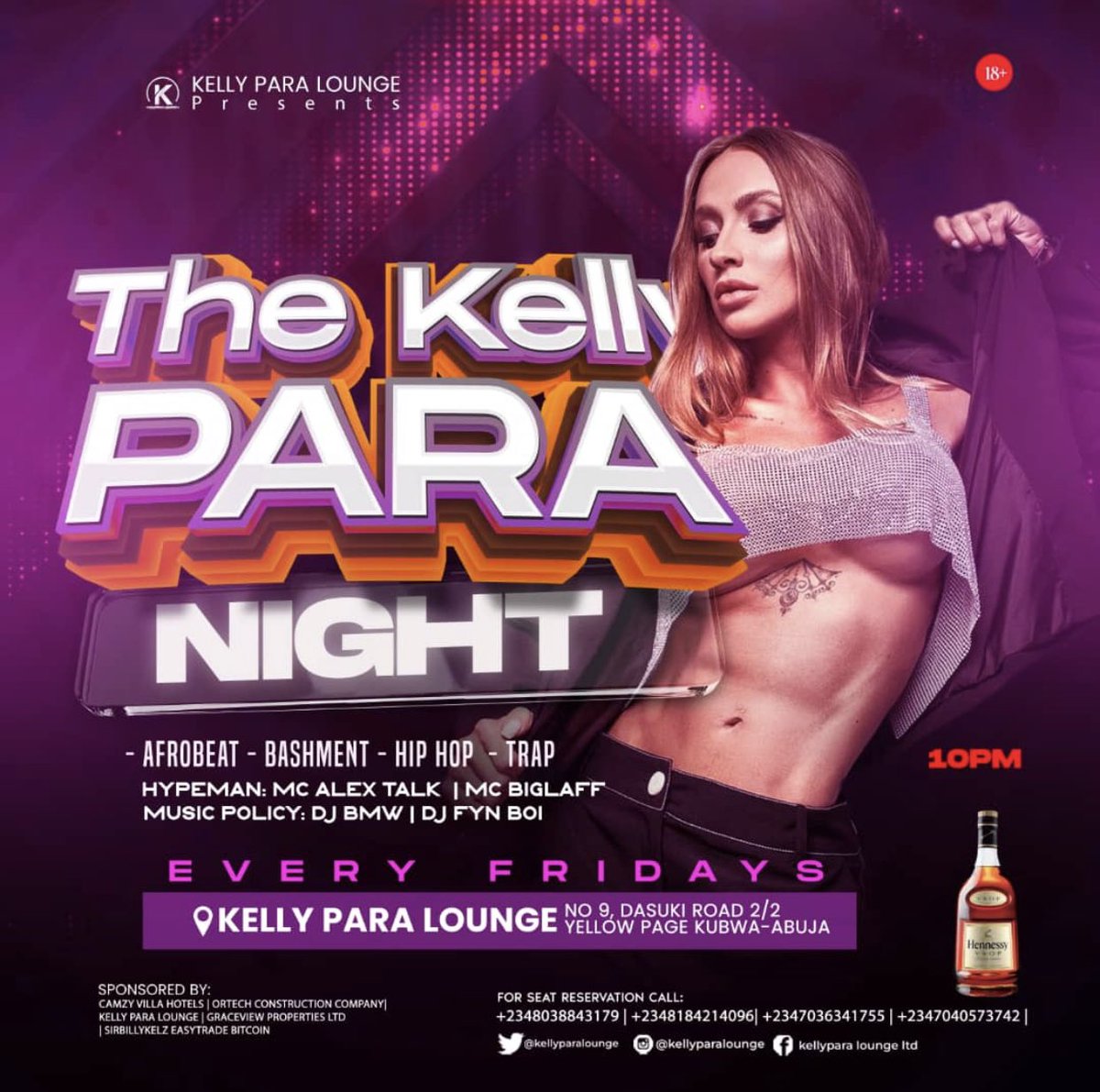 KellyParaLounge's tweet photo. LIT!!!!TURN UP TONITE LET'S MAKE HISTORY!!!WE ARE OUTSIDE TONITE D KELLYPARA WAY!!!!GOOD MUSIC!!!🎤🎤🎼🎼🍾🍾🍾🔥🔥🔥🎷🎷🎷 

FOR SEAT RESERVATION 📱
+234 803 884 3179

LOCATION: NO. 9 DASUKI ROAD 2/2 BY YELLOW PAGE KUBWA-ABUJA

#KELLYPARA #KELLYPARALOUNGE #KUBWABABES #ABUJABABES https://t.co/64VxMhnNUI
