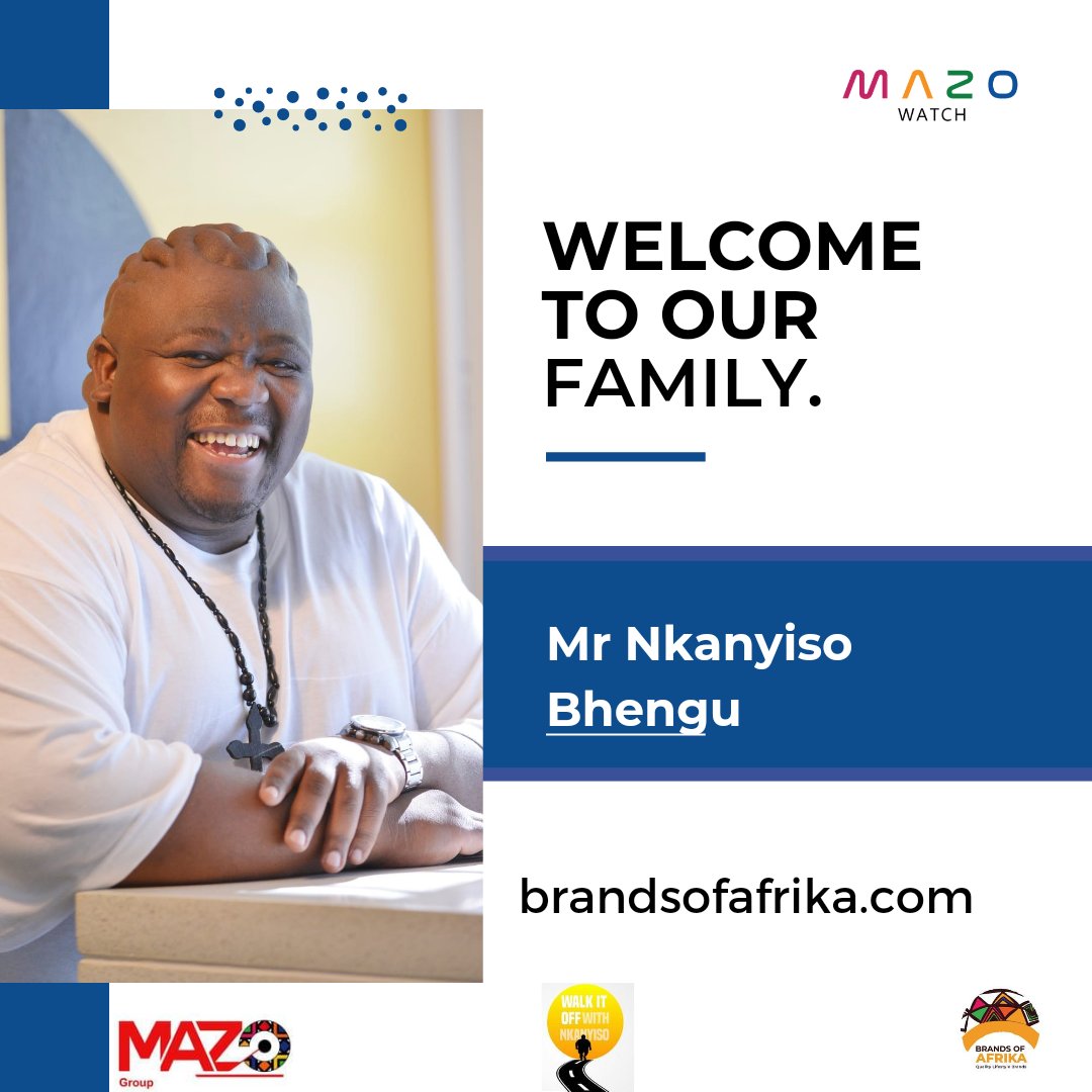 MaZoWatch's tweet image. A very warm welcome to Mr @NkanyisoBhengu. We are looking forward to be a part of your journey for good health as well as those that you will inspire through @philafoundsa. @MaZoWatch will assist you to track your progress &amp;amp; monitor your health parameters as you reach your goals.
