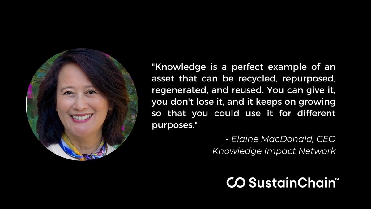 SustainChain_'s tweet photo. We're excited to partner with Knowledge Impact Network, a movement facilitating partnerships to share knowledge and scale impact. We spoke to CEO @elainelmac to discuss our partnership and what she thinks it will take to move the needle on the #SDGs: https://t.co/b0ZzhXP49i https://t.co/JfXLREAqBK